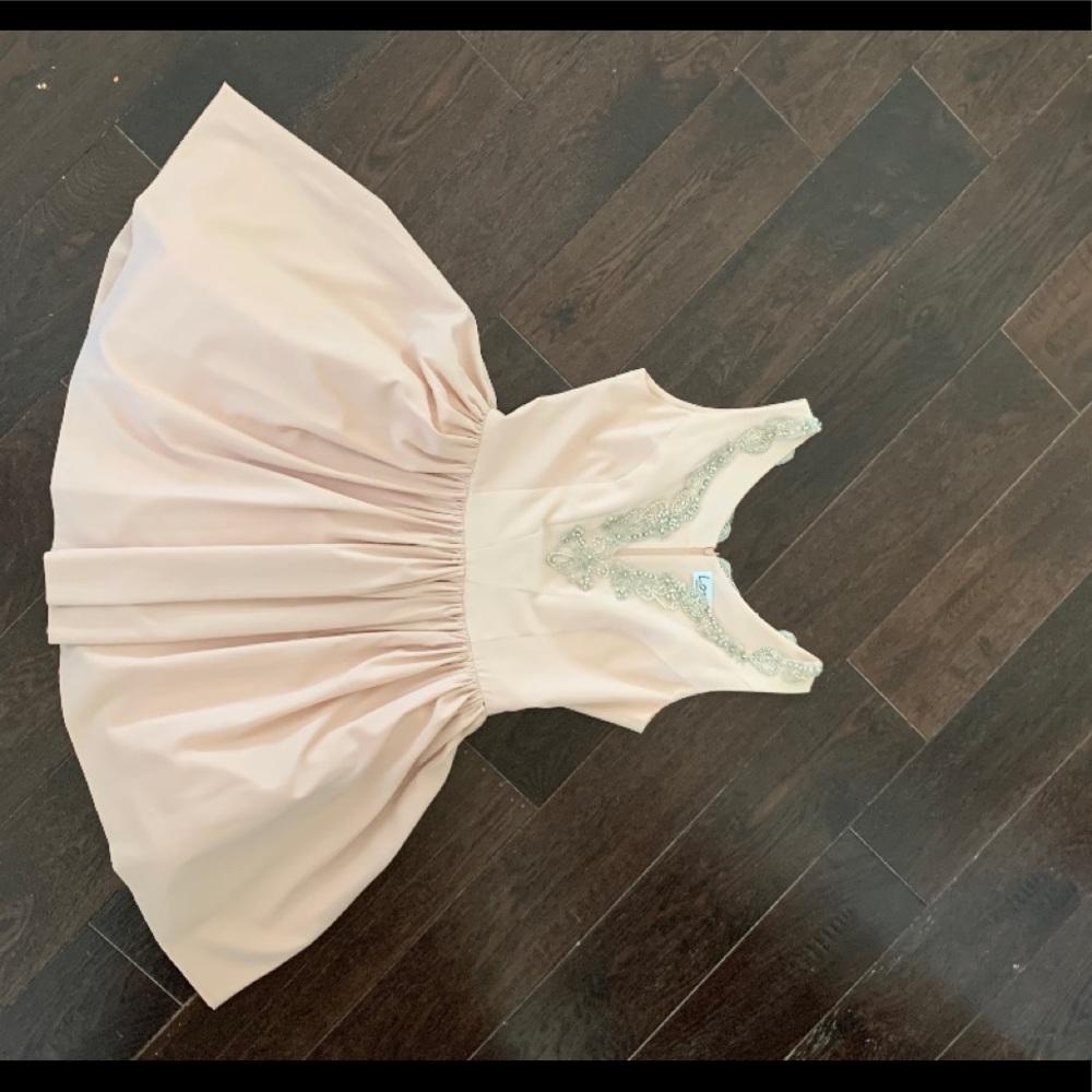 Light pink flowy poofy dress